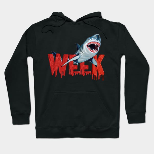 Week of the Shark Hoodie by GutterMouth